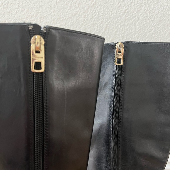 Coach leather boots heels size 5B - Picture 3 of 8